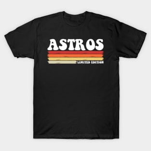 Astros Name Personalized Vintage Retro T-Shirt